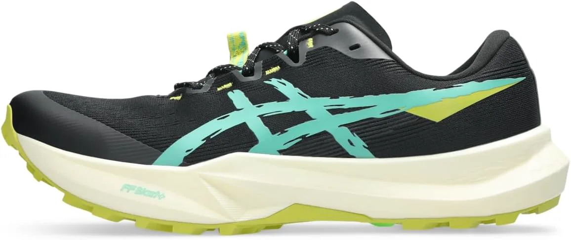 Мужские кроссовки для трейлового бега ASICS Fuji LITE 6, черный/зеленый
