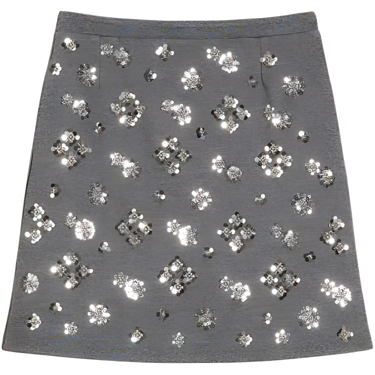 

Мини-юбка Weekend Max Mara с пайетками WEEKEND MaxMara, серый