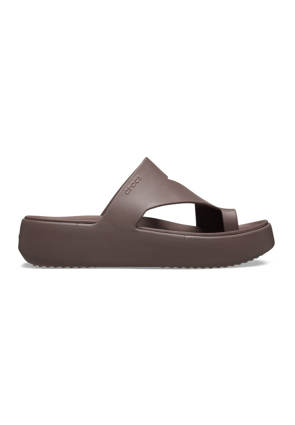 Сандалии GETAWAY PLATFORM TOE LOOP Crocs, цвет Truffle