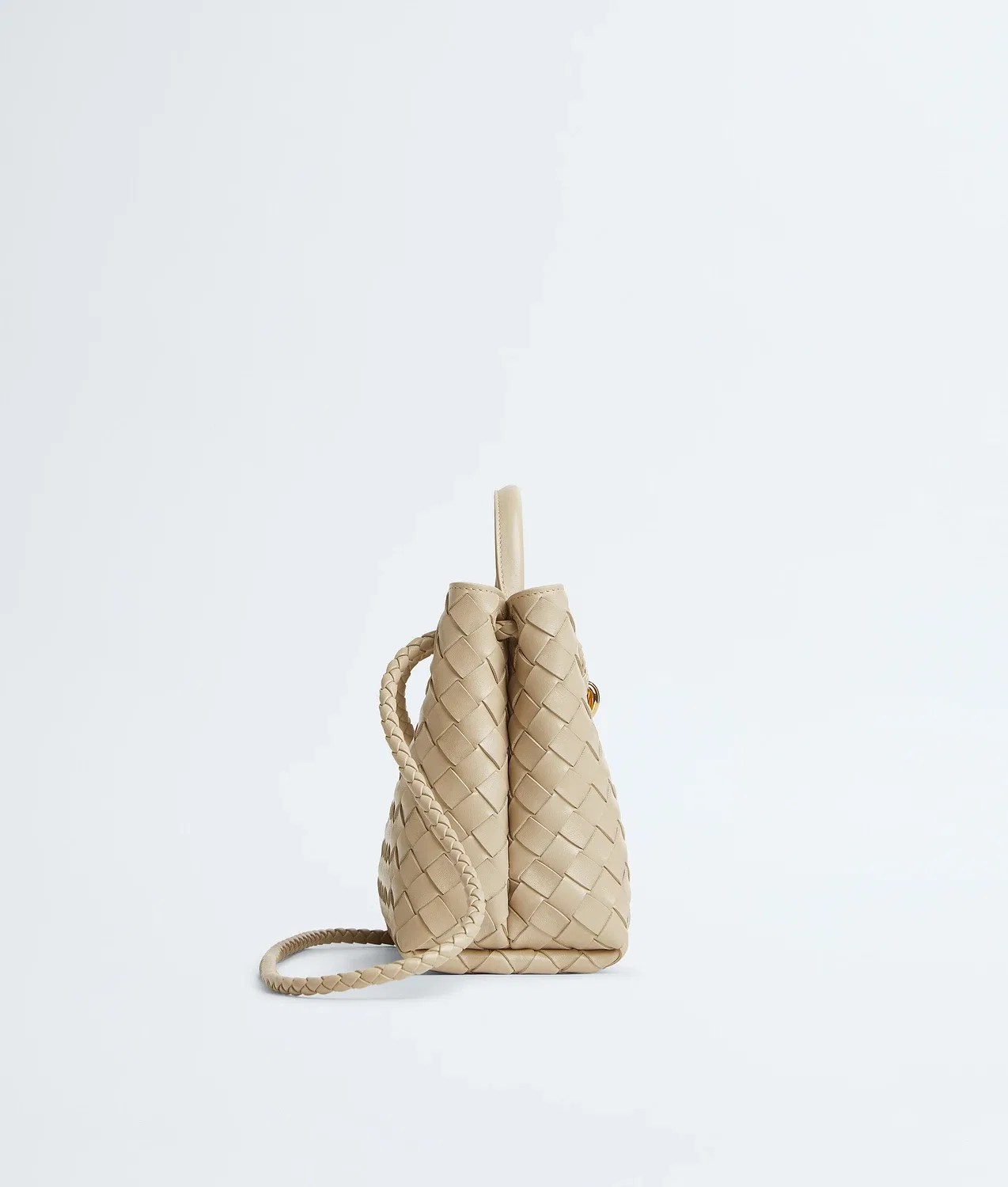 Small Andiamo BOTTEGA VENETA, бежевый — фото 4
