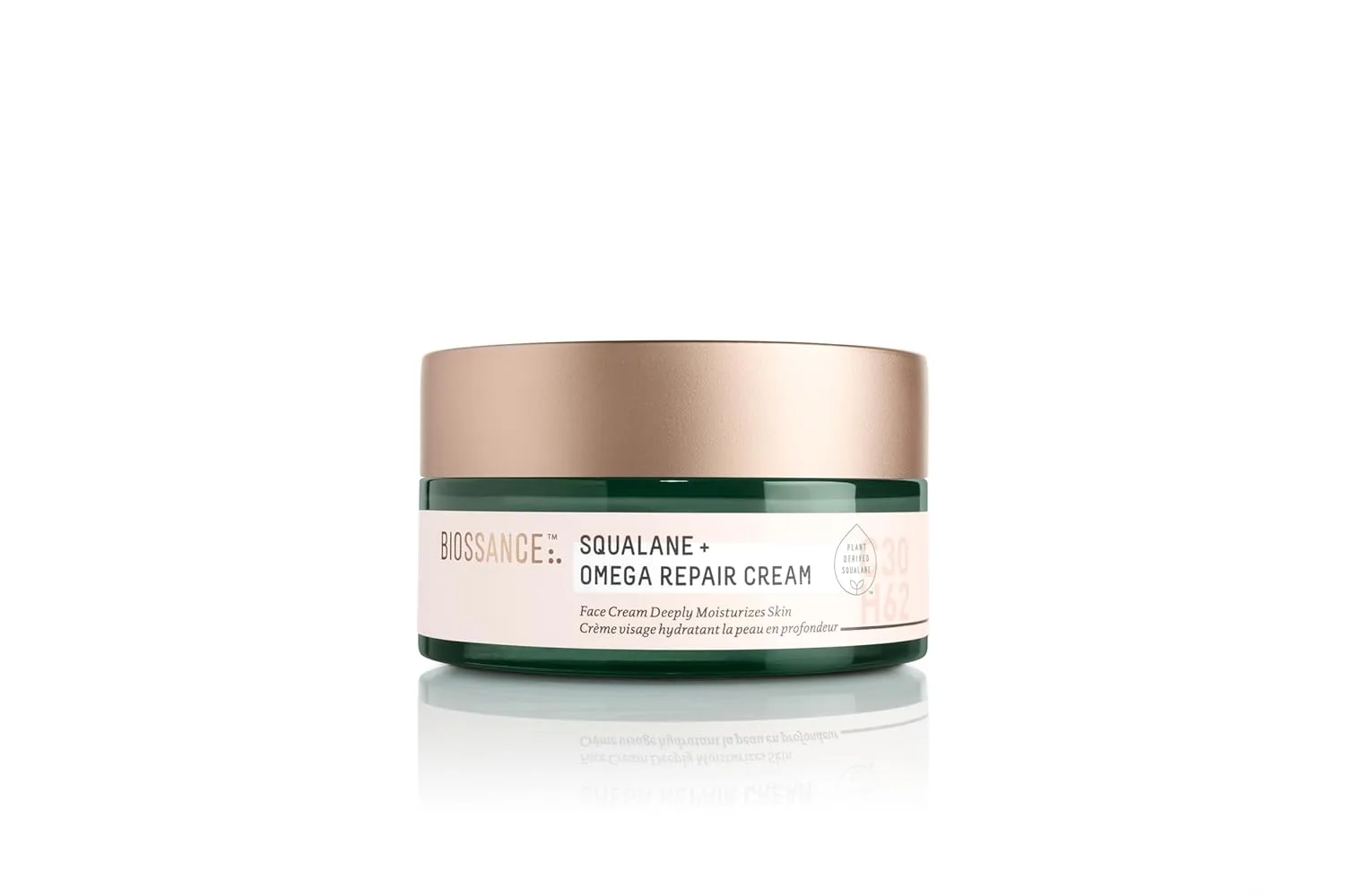 Крем для лица Biossance — Squalane + Omega Repair Cream - интенсивно увлажняющий с гиалуроновой кислотой, 97.6 мл