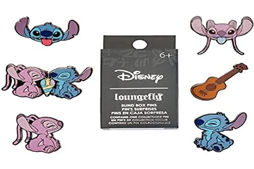 

Булавки для слепой коробки Loungefly DISNEY STITCH AND ANGEL - Stitch - Лило и Стич - Эмалированные булавки для слепой коробки - Милая коллекционная новинка Брошь - Для рюкзаков и сумок - Идея подарка - Официальный товар Inna marka