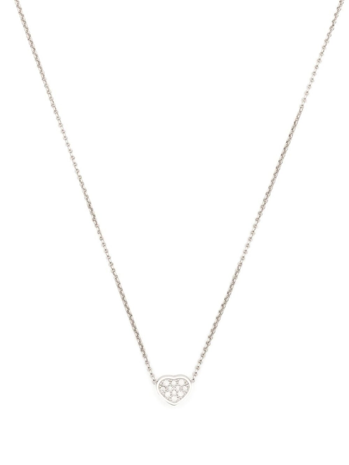 

Колье My Happy Heart из белого золота с бриллиантами Chopard, серебряный