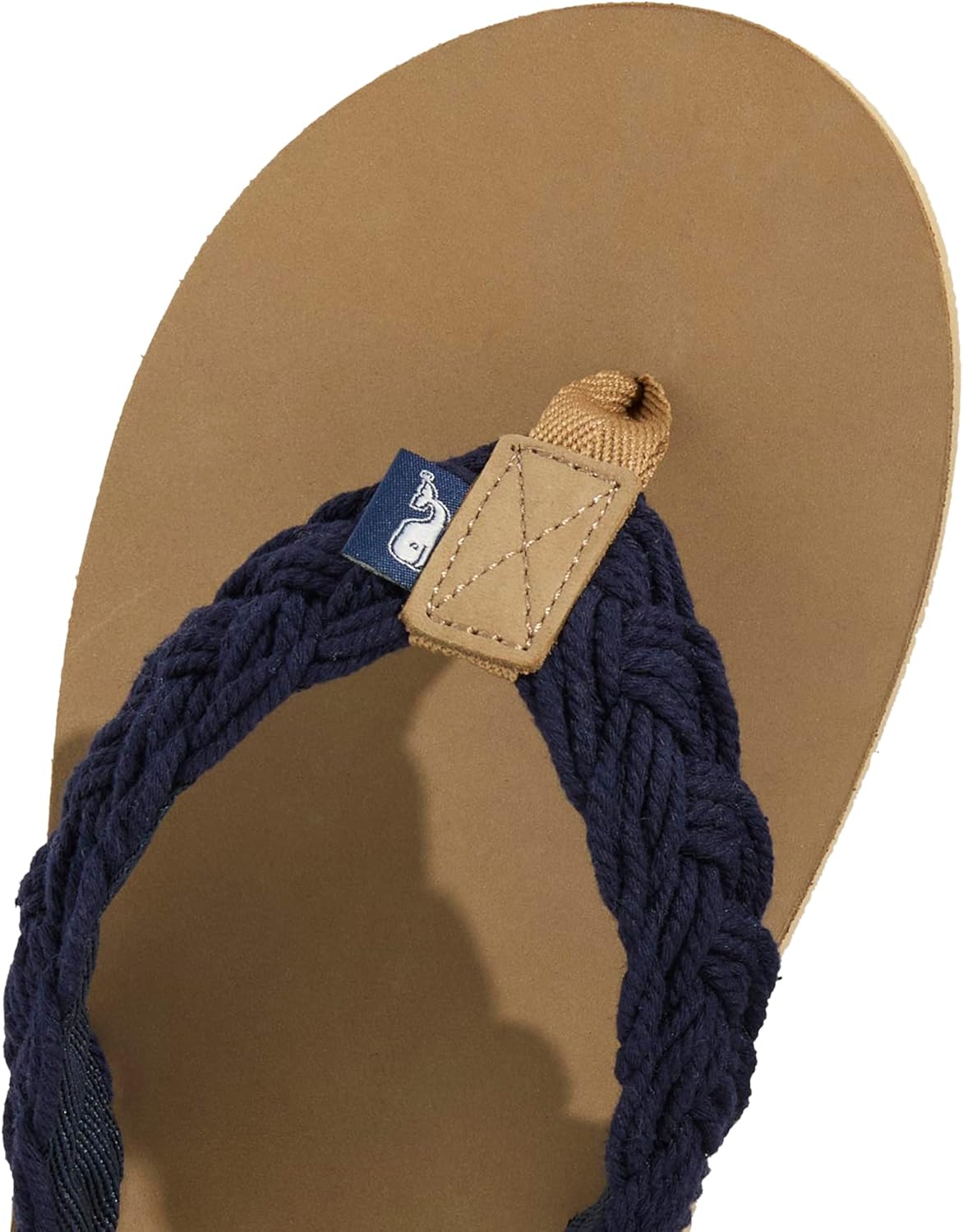 Мужские шлепанцы Vineyard Vines с плетеным шнуром и кожей, Nautical Navy — фото 2