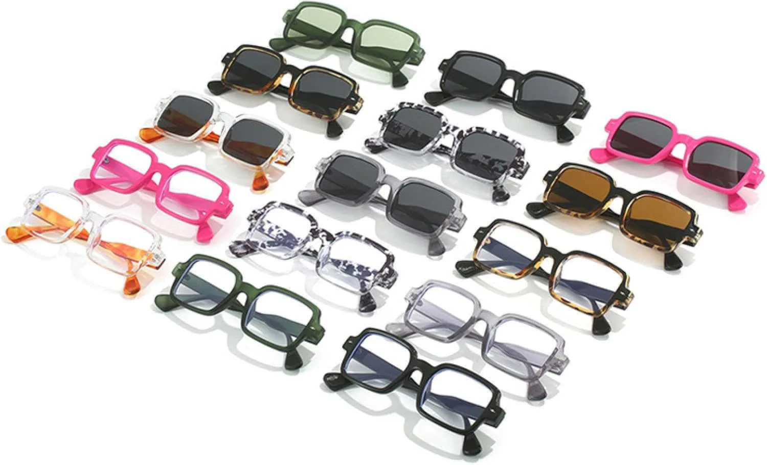 

Модные солнцезащитные очки для женщин в винтажном стиле с заклепками, защита от УФ-излучения UV400 для мужчин, прозрачная оправа HHZZYVY, Pattern Clear Gray