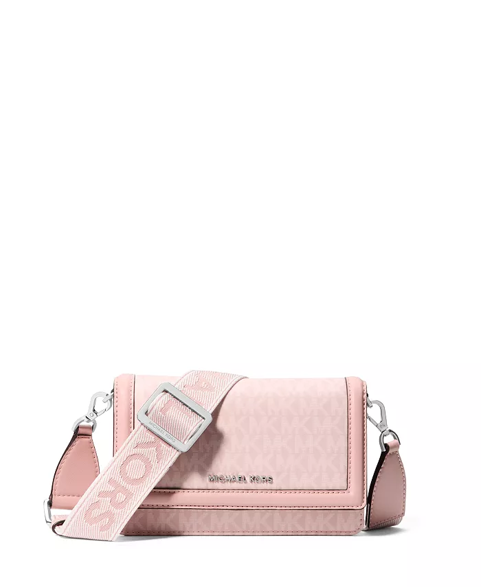 

Мини-сумка через плечо Jet Set из нейлона с телефонным отделением Michael Kors, розовый