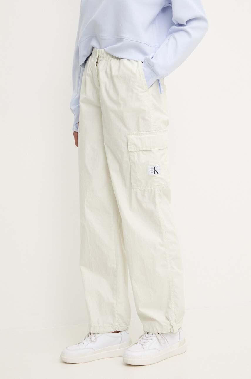 

Хлопковые брюки Calvin Klein Jeans, зеленый