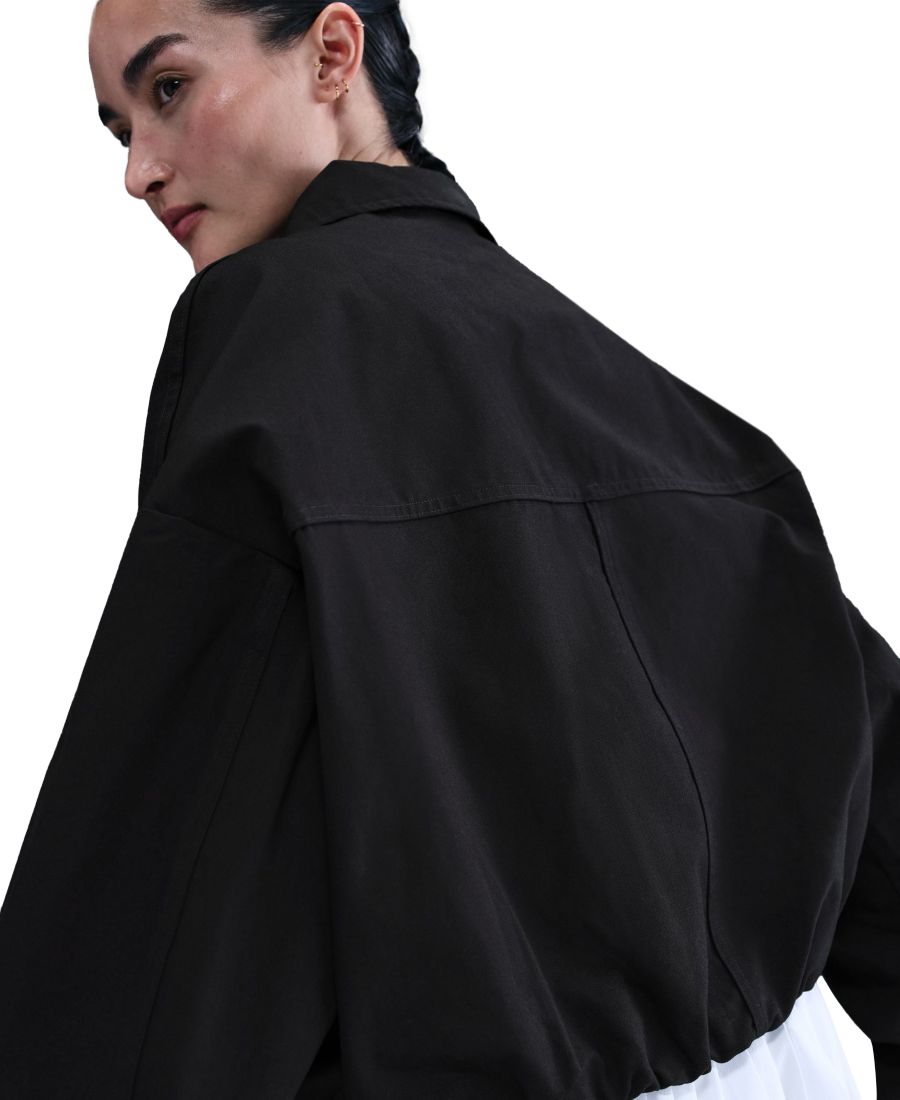 Женская тканая куртка свободного кроя от Sportswear Nike, Black/black/sail — фото 4