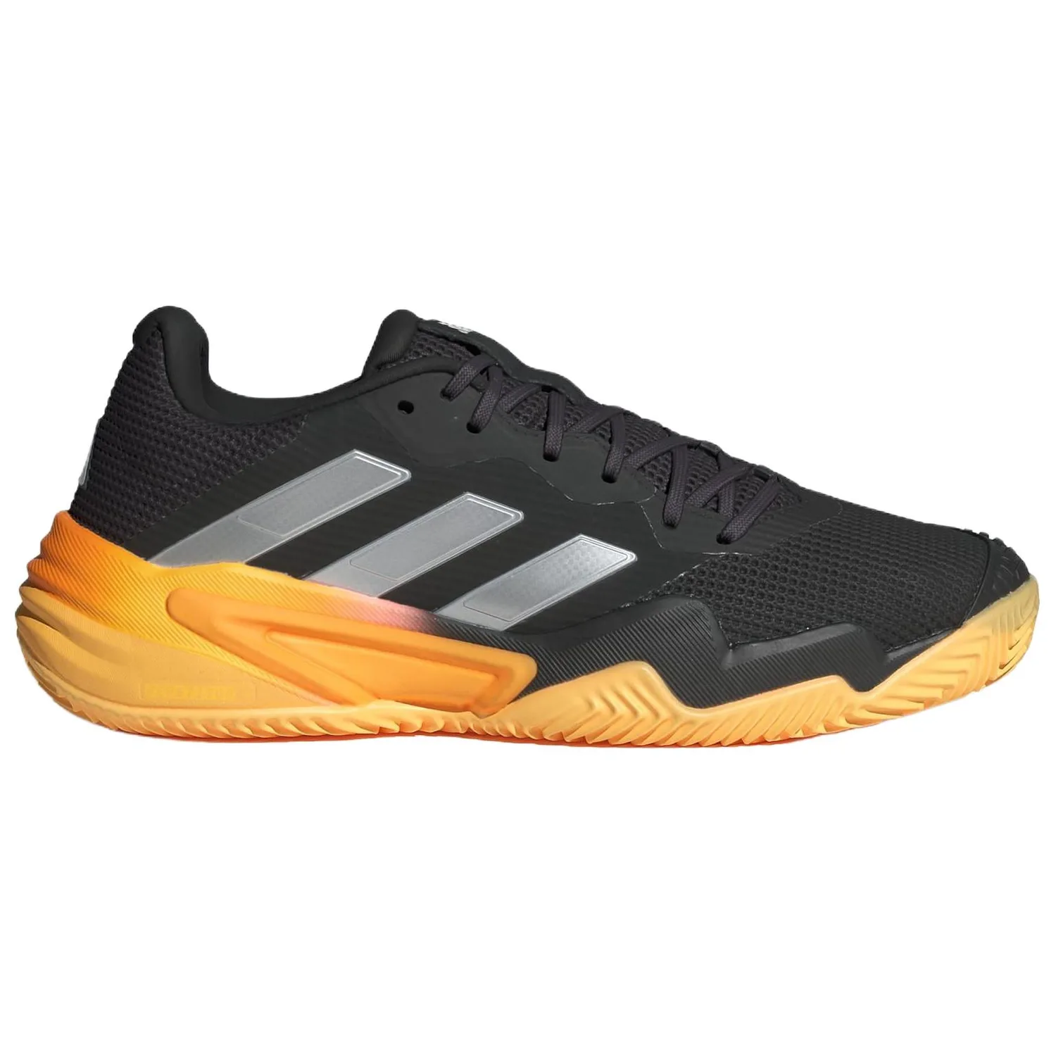 Adidas Barricade 13 Breathable Support Lightweight мужские теннисные кроссовки Black Orange — фото 3