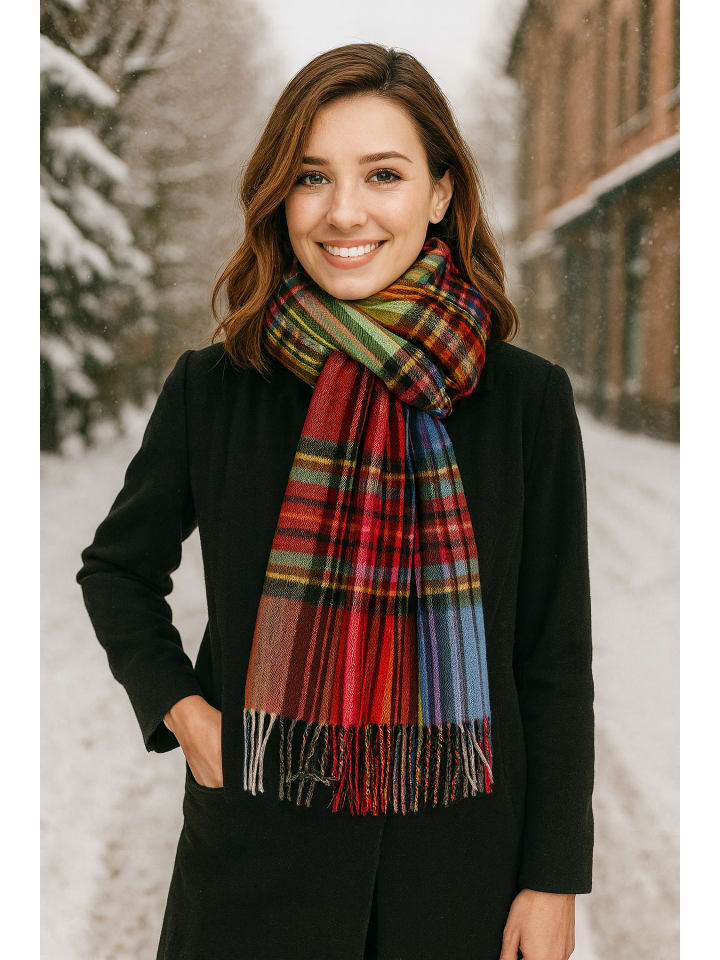 

Зимний шарф Мульти красного цвета collezione alessandro