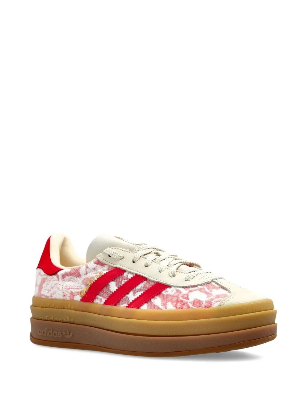 Кроссовки на платформе с цветочным принтом Adidas, красный — фото 2