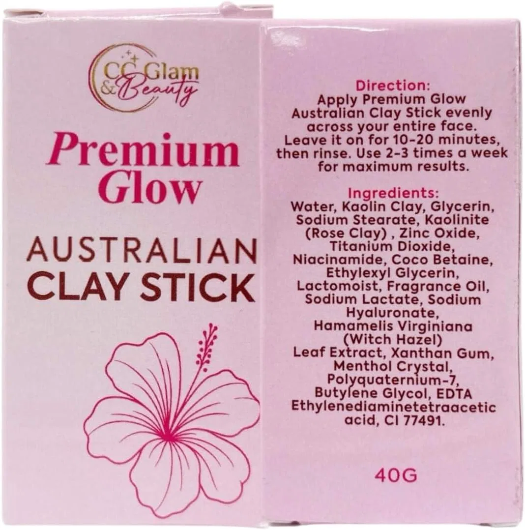 CC крем CC GLAM & Beauty Premium Glow Australian Clay Stick 40г Generic — фото 2