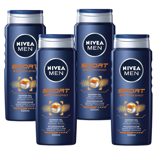 

Набор мужских гелей для душа NIVEA MEN 4x500мл