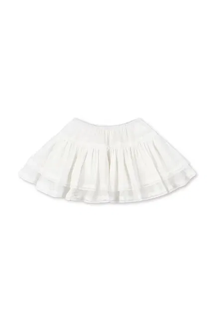 Юбка мини расклешенная MORA SKIRT Konges Sløjd, белый — фото 2