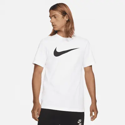 

Футболка Nike Sportswear Swoosh, белый/черный