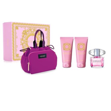 

Versace Bright Crystal Eau de Toilette 4 Piece Women Gift Set with Bag