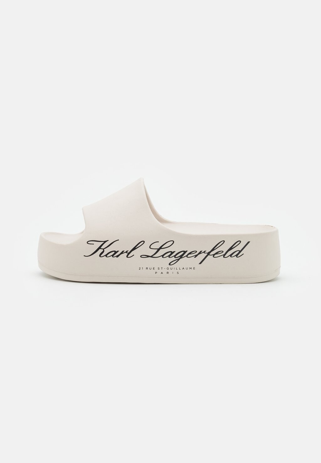 Тапочки Kobo Hotel Platform Slide KARL LAGERFELD, цвет off white — фото 2