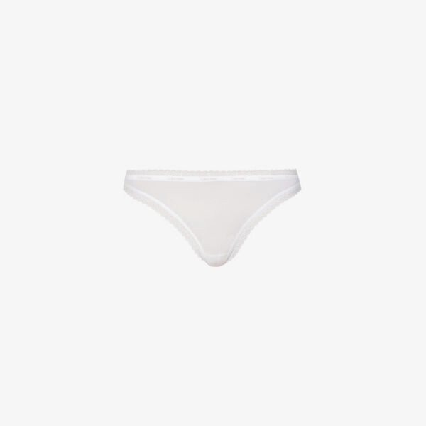

Трусики из эластичного джерси Bottoms Up со средней посадкой Calvin Klein, белый