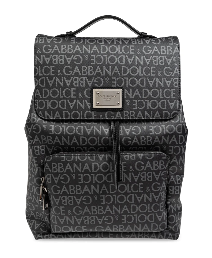 

Рюкзак с монограммой Dolce & Gabbana, черный