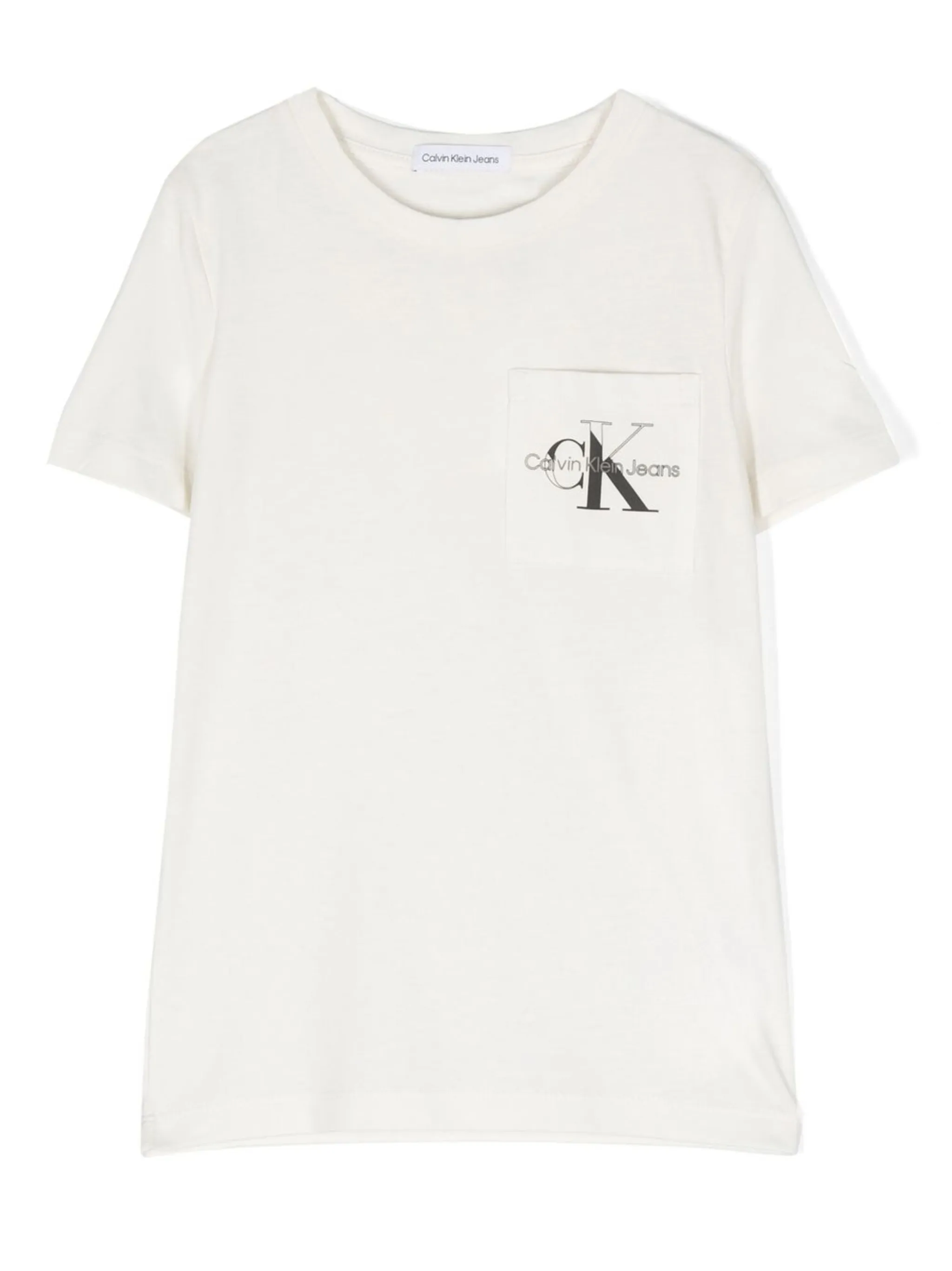 

Футболка с логотипом Calvin Klein Kids, нейтральный