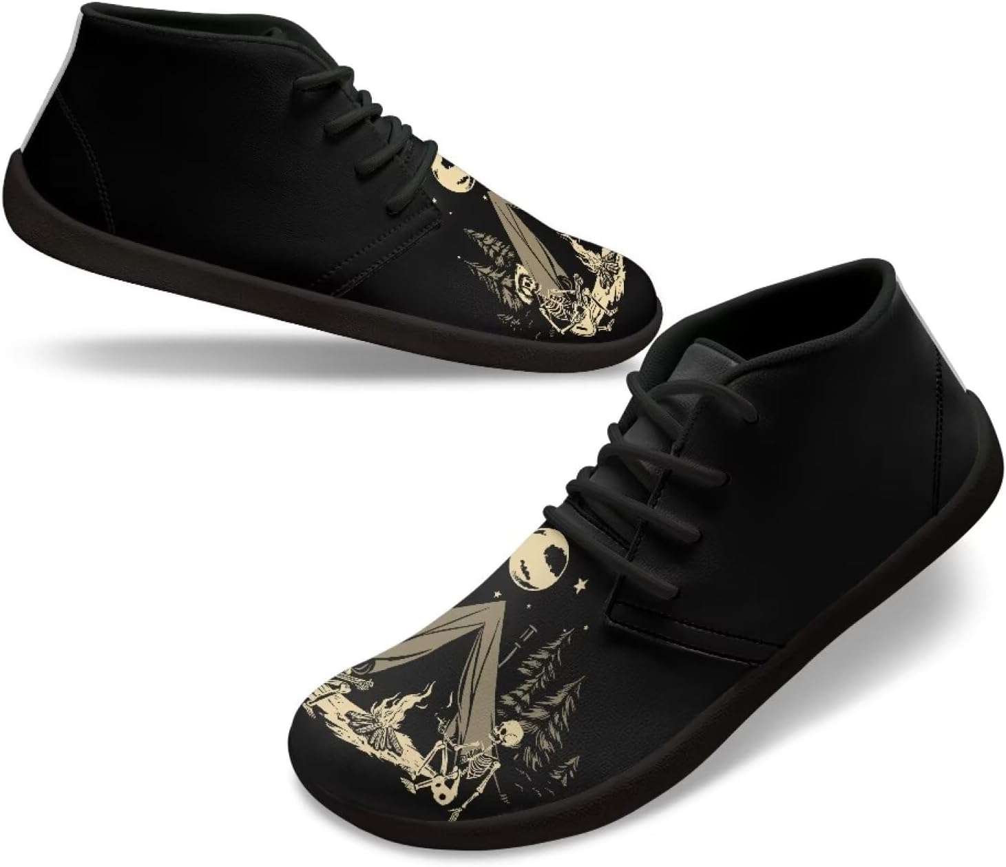 

Мужские минималистичные обувь Fuxowvby, Модные кроссовки с широкой носочной частью, Кроссовки для тренировок с нулевым перепадом, размер US 5-14, Skull