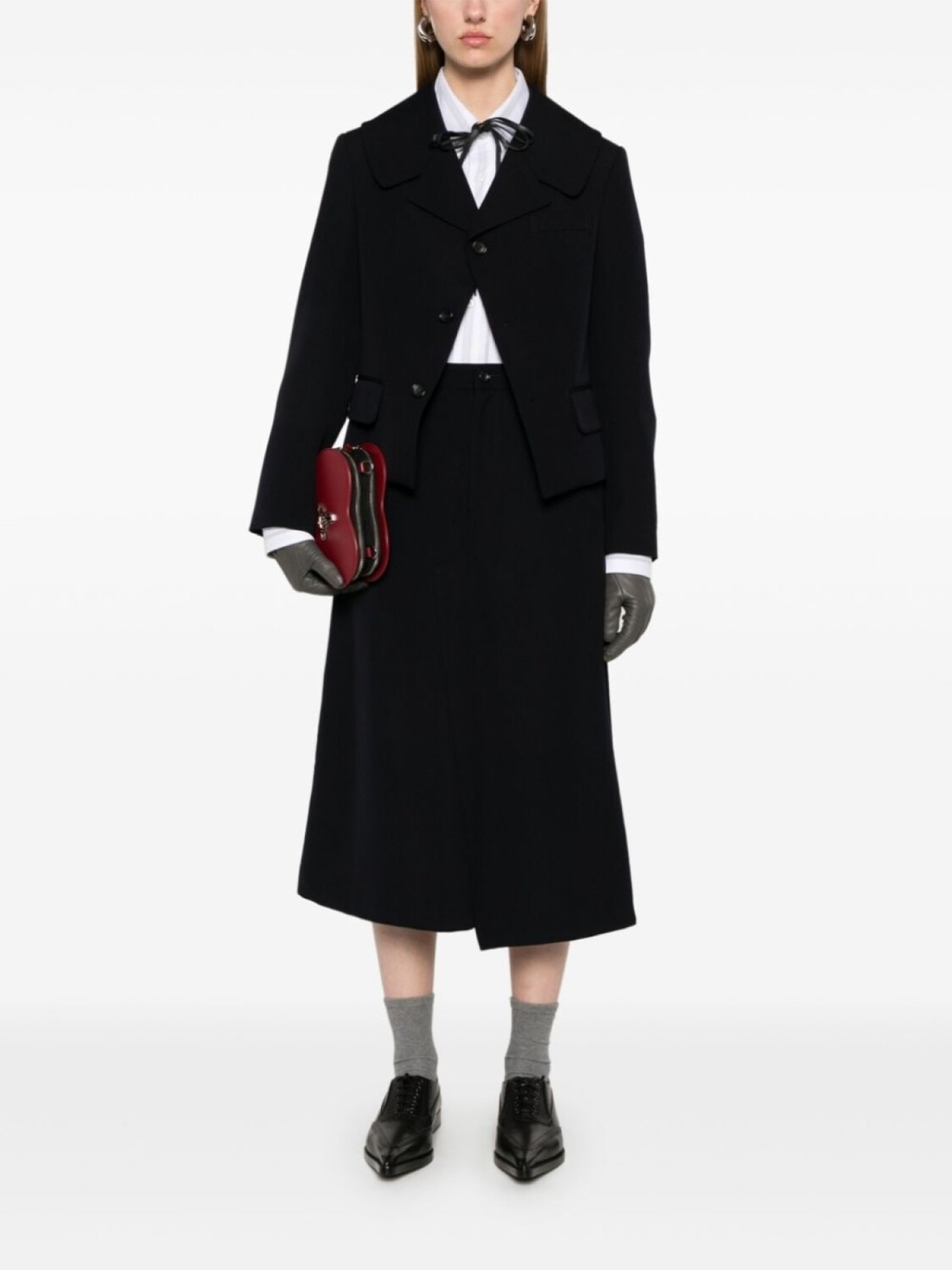 

Comme Des Garçons Шерстяная юбка миди Comme Des Garçons Comme Des Garçons Comme Des Garçons, синий