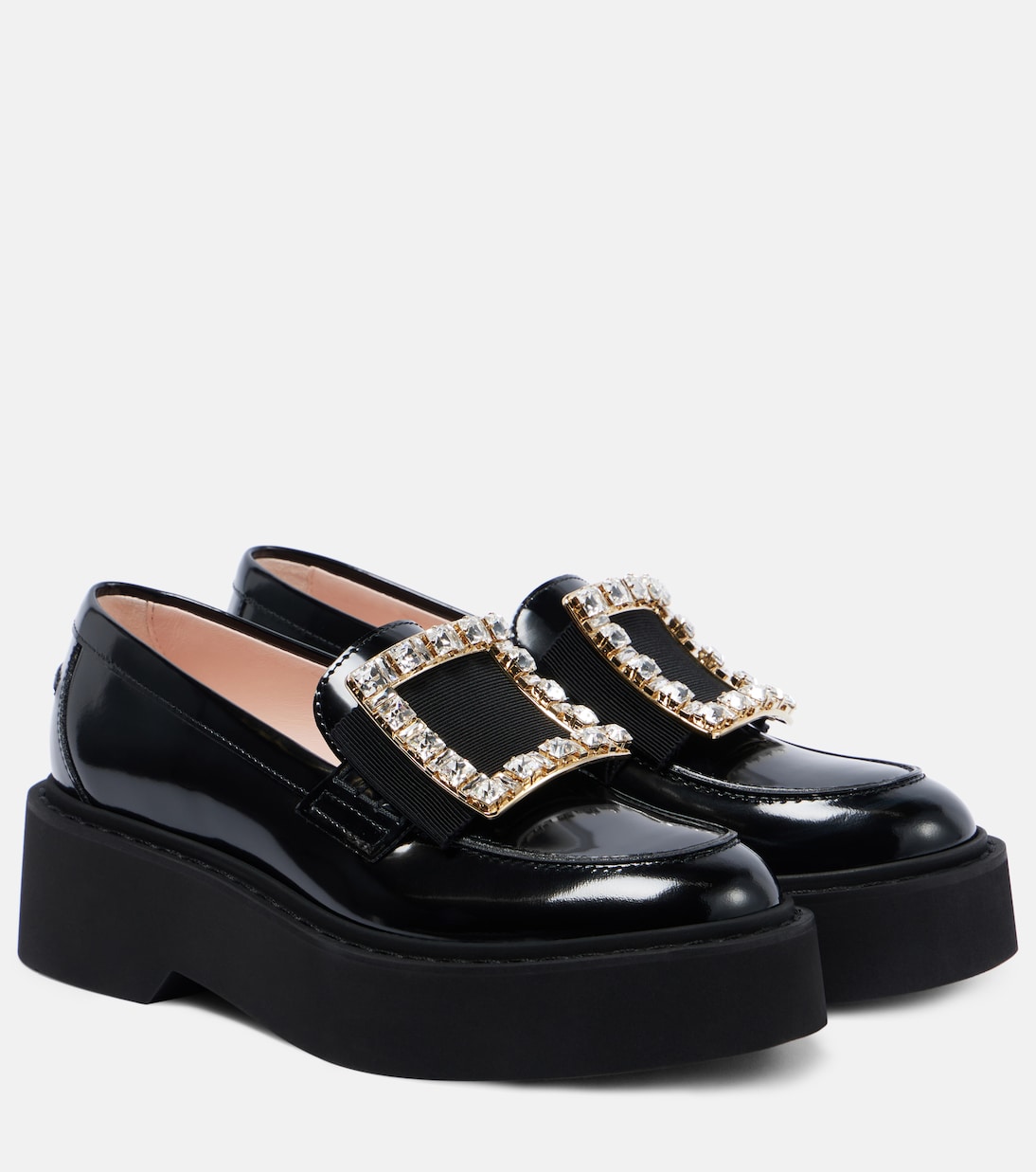 Декорированные туфли Viv' Rangers на платформе Roger Vivier, Nero