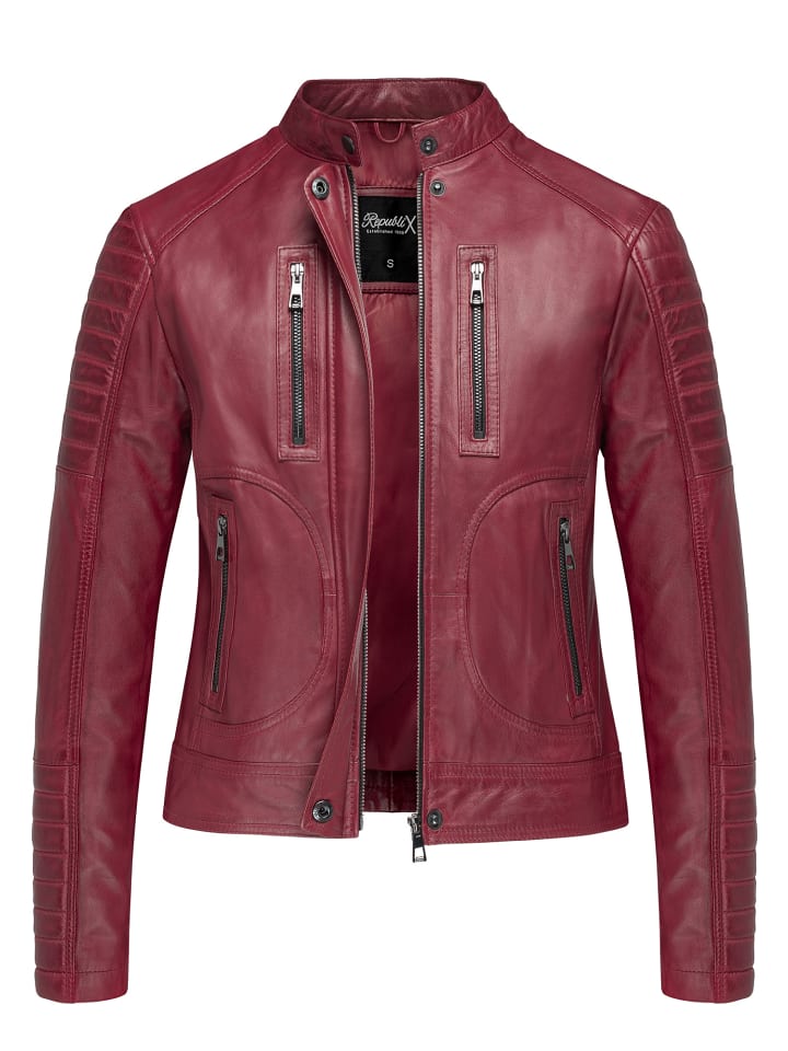 

Кожаная куртка REPUBLIX, бордовый