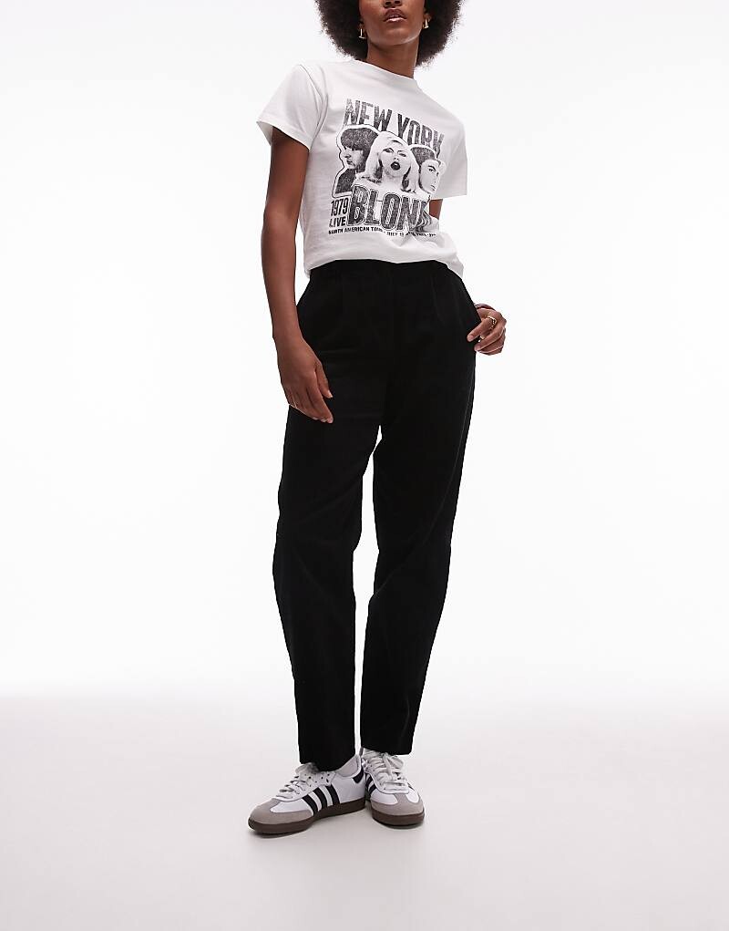 

Черные вельветовые брюки Topshop Tall