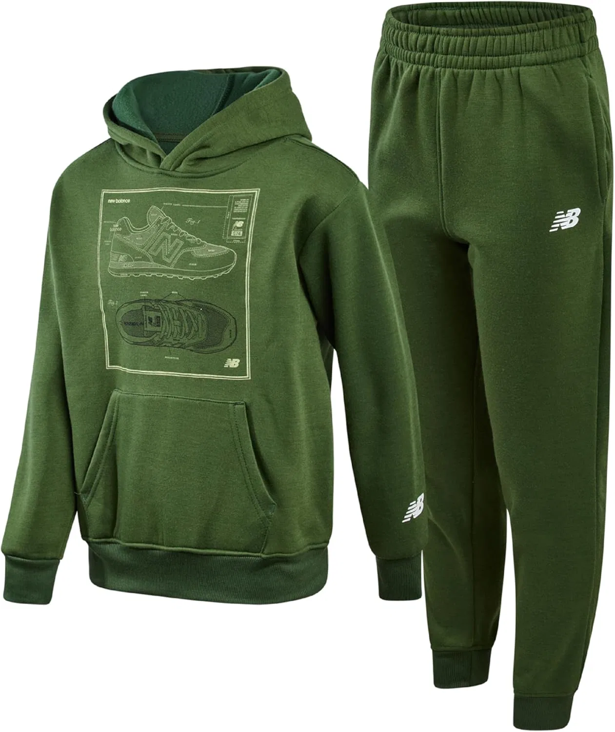 Спортивный костюм для мальчиков New Balance, Alpine Green