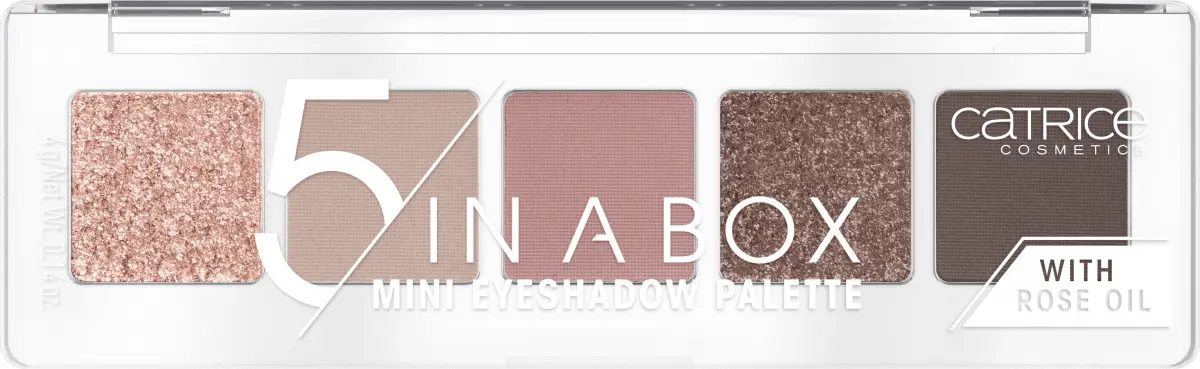 

Палитра теней для век 5 In a Box Mini 020 Soft Rose Look 4 г Catrice