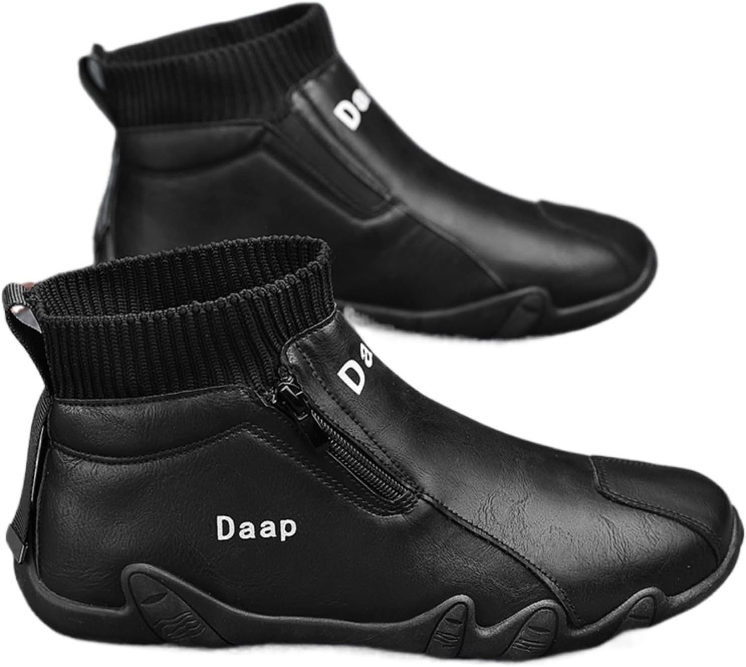 

Мужские водонепроницаемые зимние ботинки с утеплителем, ботинки средней высоты, противоскользящие, удобные повседневные обувь для улицы (черный, бежевый, коричневый) Azttoztto