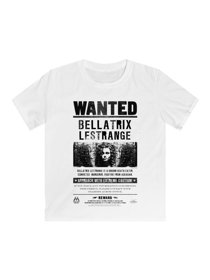 

Футболка F4NT4STIC Harry Potter Bellatrix Lestrange Wanted, белый