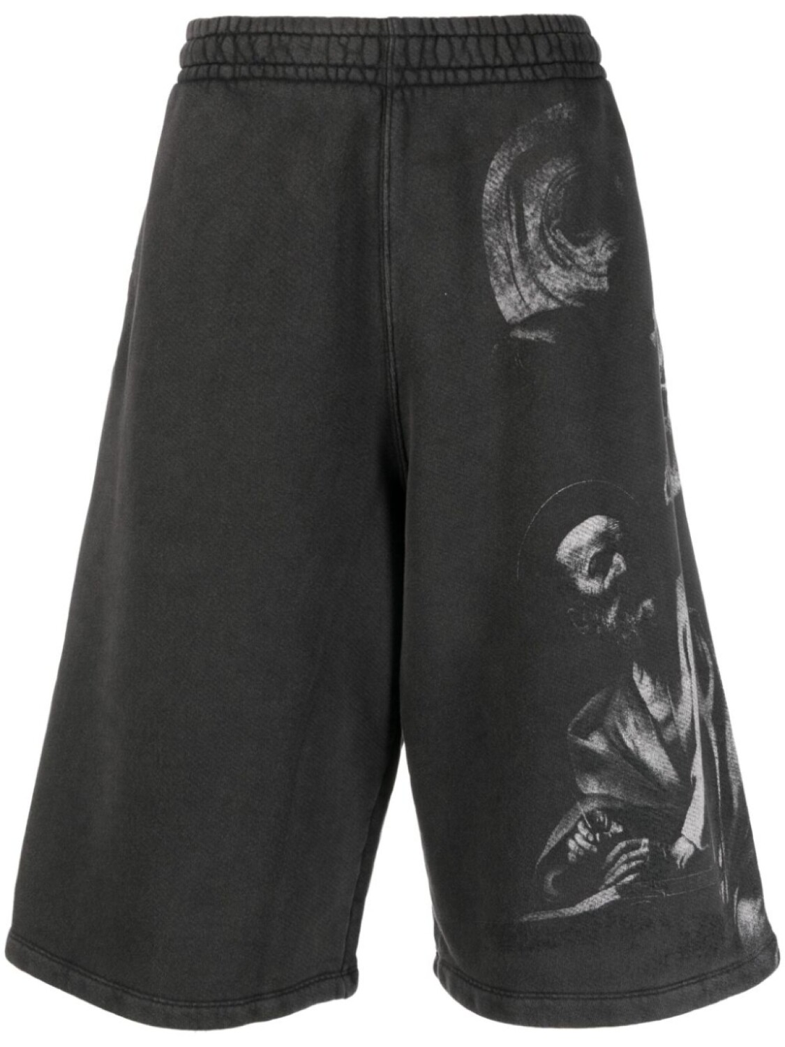 

Спортивные шорты с принтом Saint Matthew Off-White, черный