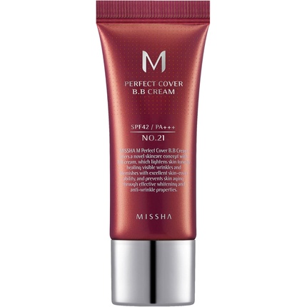 

BB Крем M Perfect Cover SPF 42 № 21, светло-бежевый, 20 мл Missha
