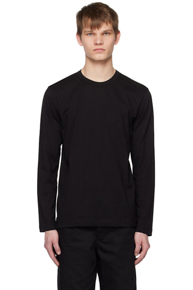 

Черная футболка с круглым вырезом и длинными рукавами Comme des Garçons Shirt