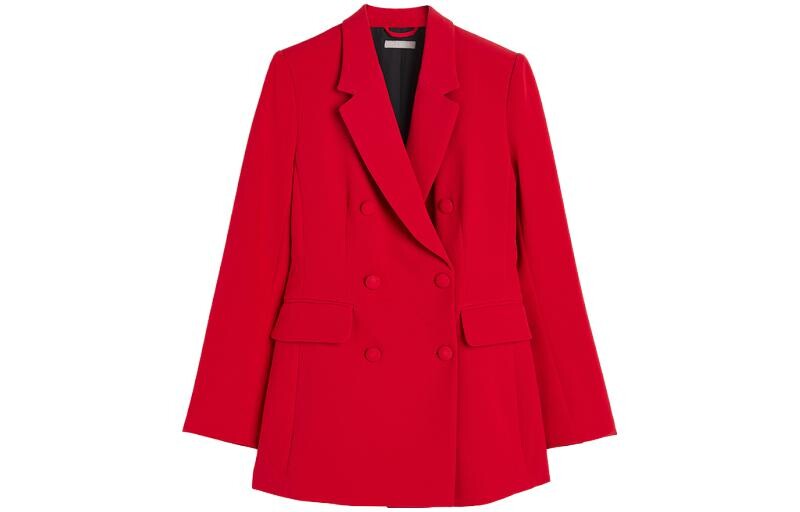 

Деловой пиджак женский красный H&M