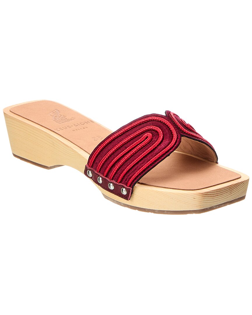 Древнегреческие сандалии The Harness Clog Ancient Greek Sandals, красный
