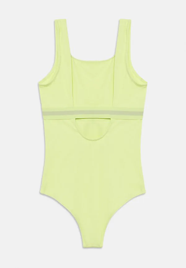 Оригинальный купальник с квадратным вырезом и открытой спиной. Tommy Hilfiger, Faded Fluro — фото 2
