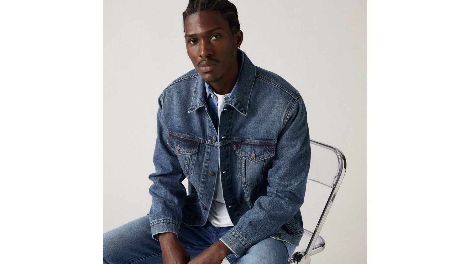 

Куртка дальнобойщика Thermodapt свободного кроя Levi's, Friend Of Mine - Medium Wash