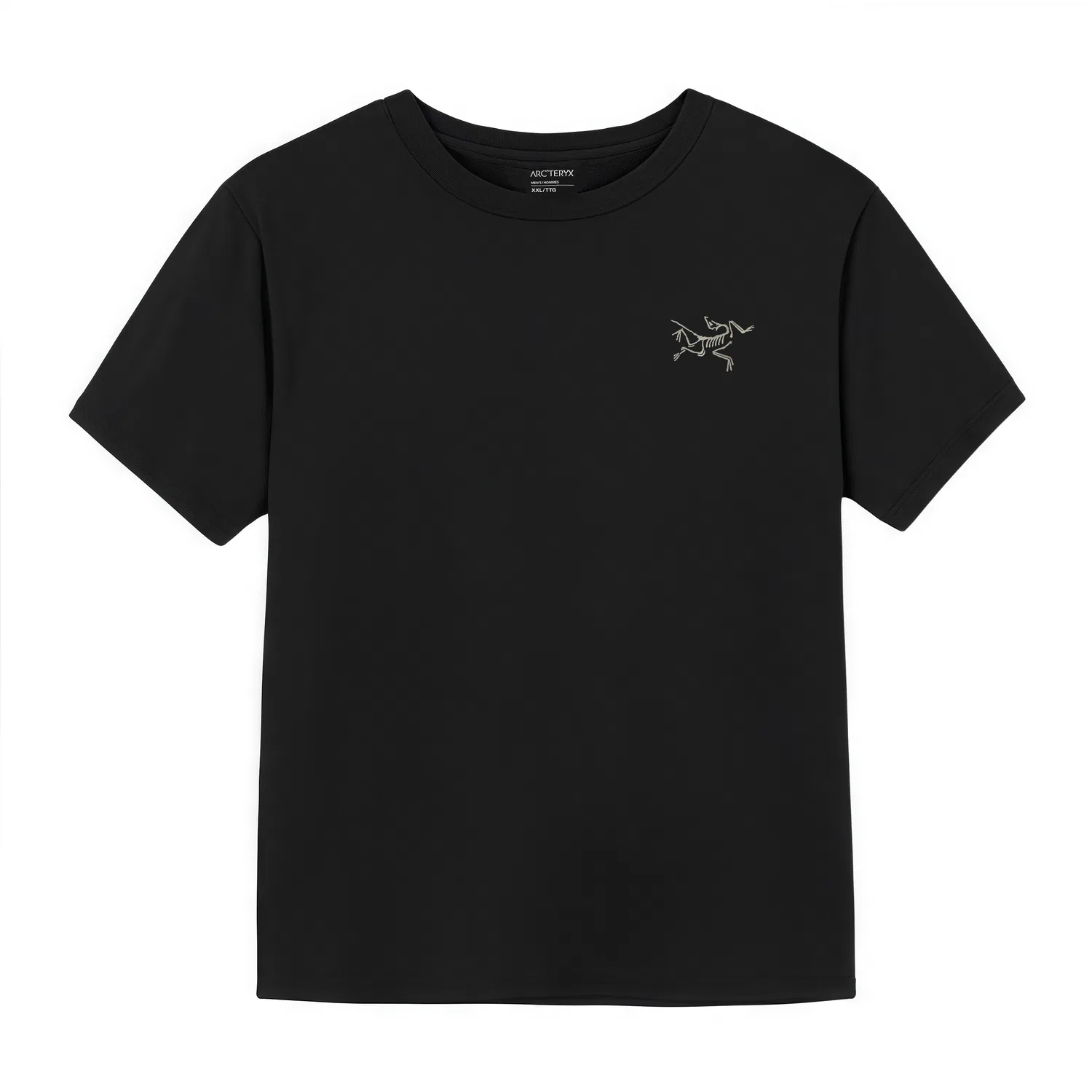 Футболка KRAGG Unisex Black/Black с круглым вырезом, прямой крой Arcteryx — фото 4