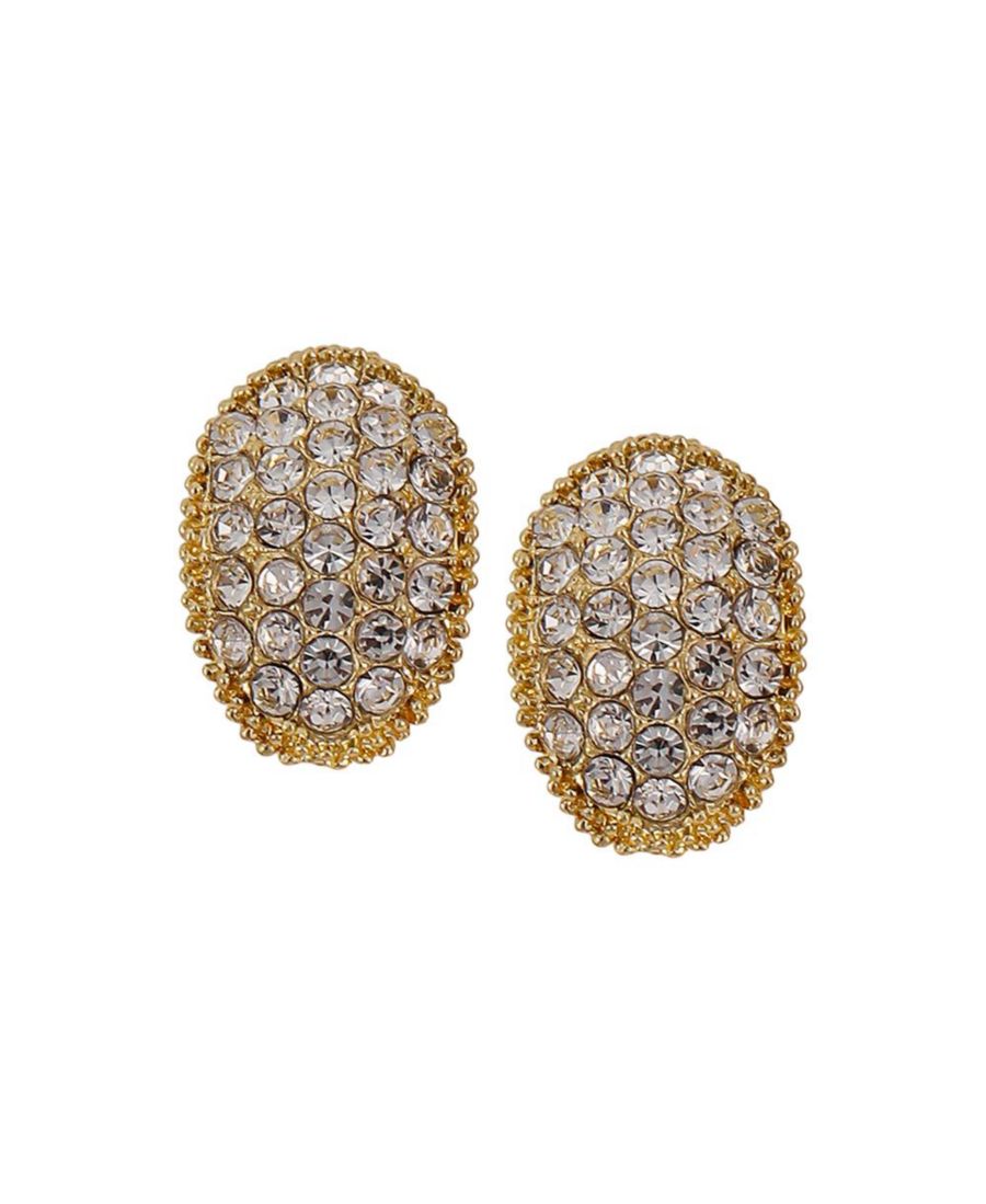 

Женские серьги-гвоздики The Bijou-Oval - серебристые с кристаллами SOHI, Silver