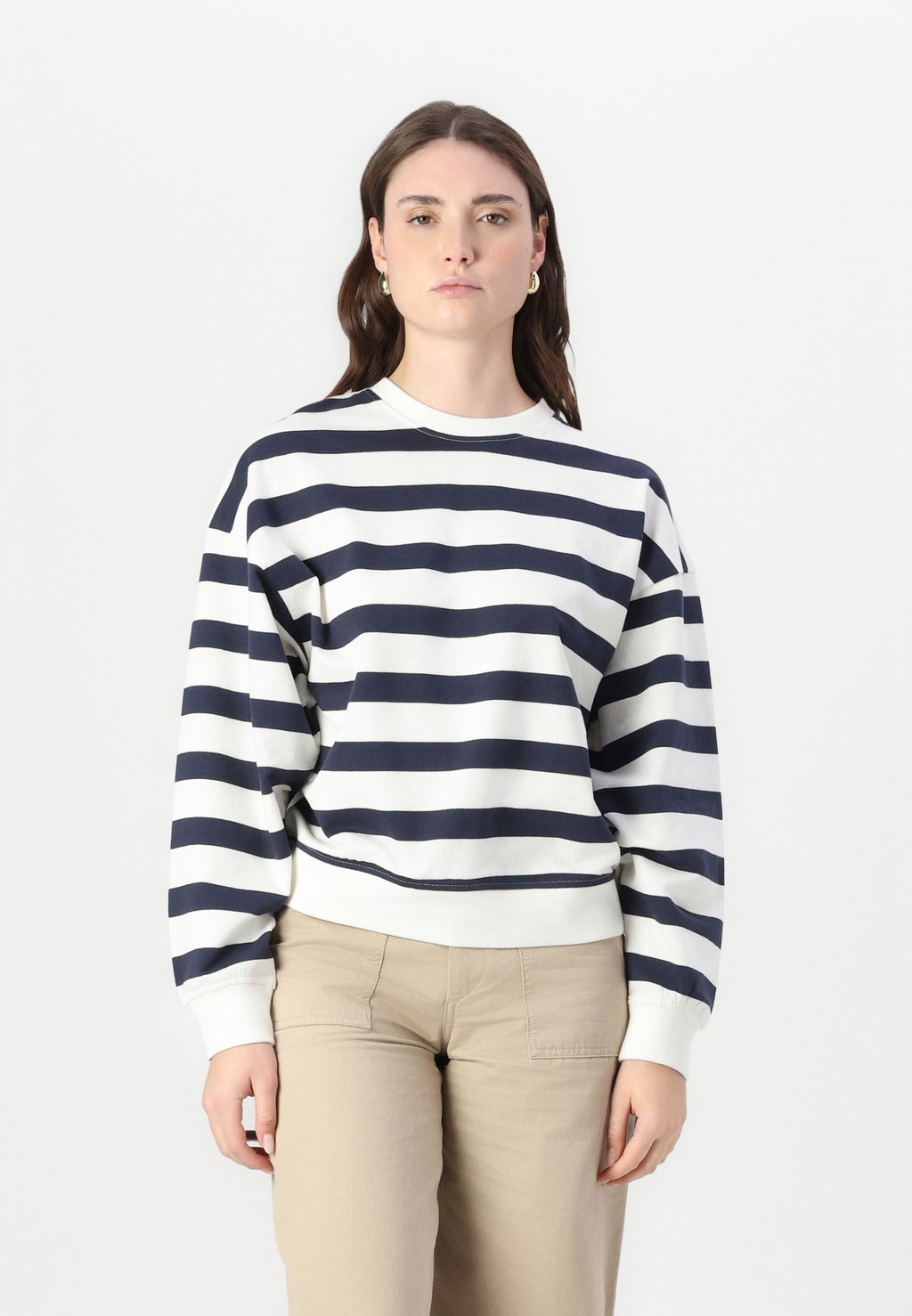 

Толстовка JXALFA STRIPE CREW JJXX, бежевый