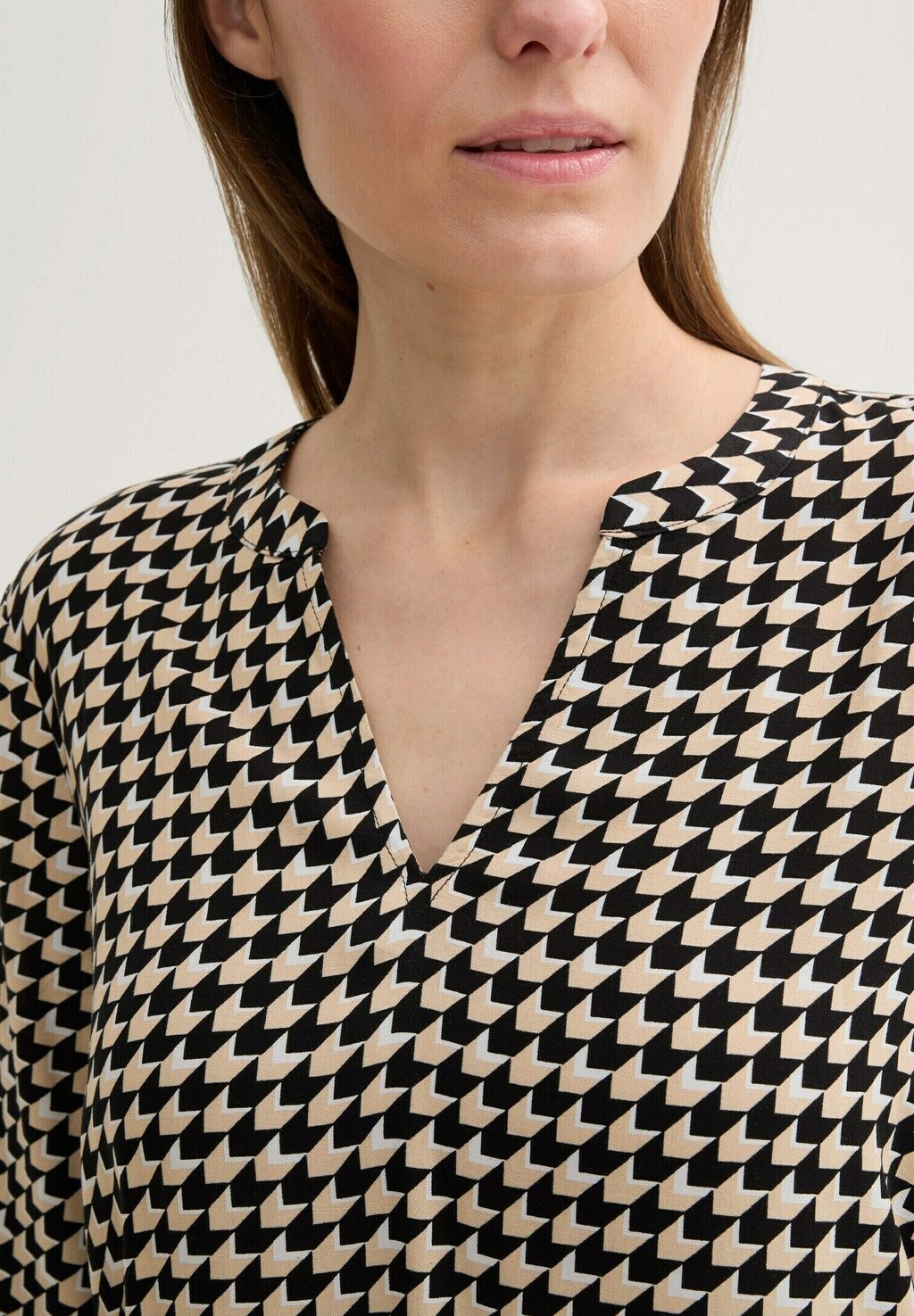 

Блуза GEMUSTERE TOM TAILOR, бежевый