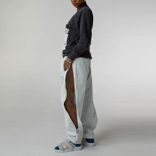 Спортивные штаны Air Jordan x Union Crossover Sports Pants 'Grey White', белый — фото 4