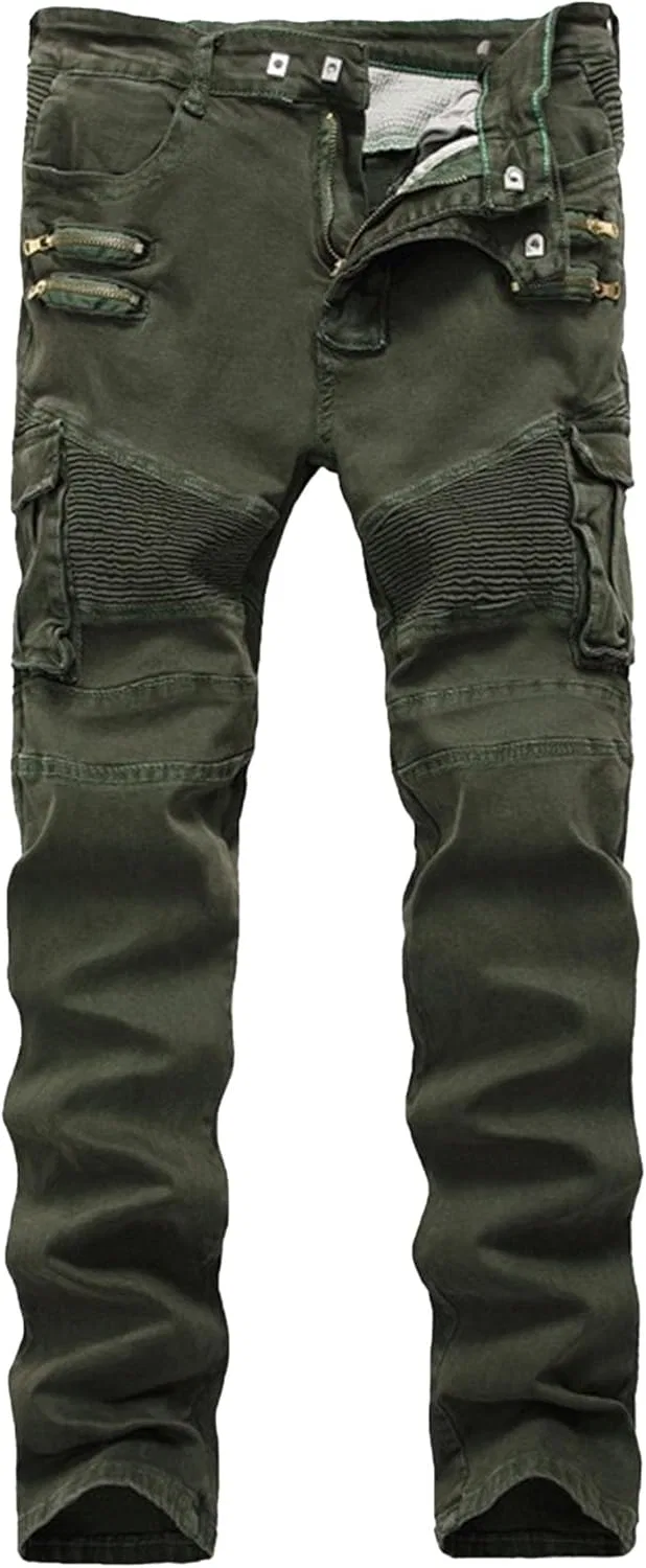 Джинсы карго тактические с молниями, Army Green