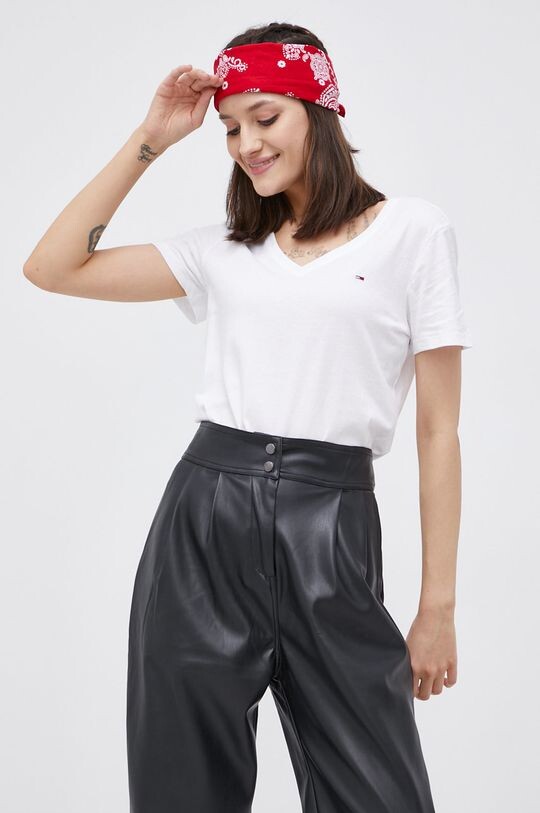 

Хлопковая футболка (2 шт.) Tommy Jeans, белый