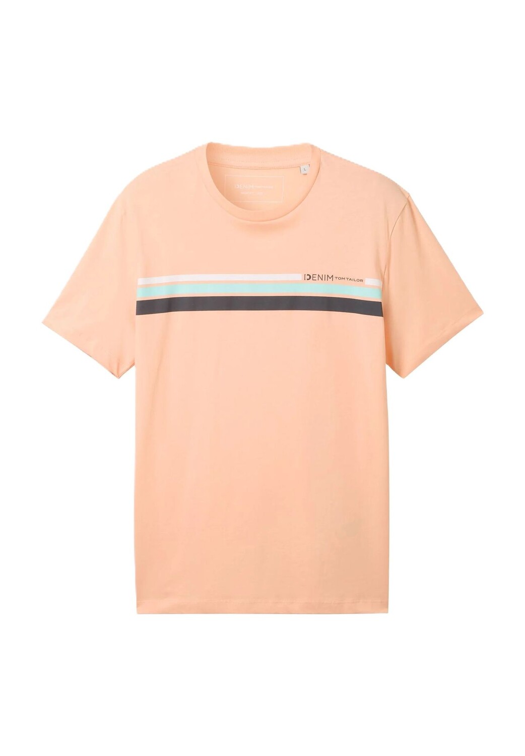 

Футболка, хлопок, мужская DENIM TOM TAILOR, цвет 31080 Sunny Apric