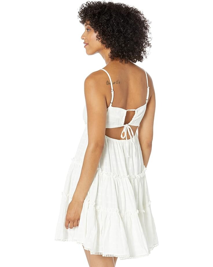 

Платье Lucky Brand Tiered Ruffle Dress, белый