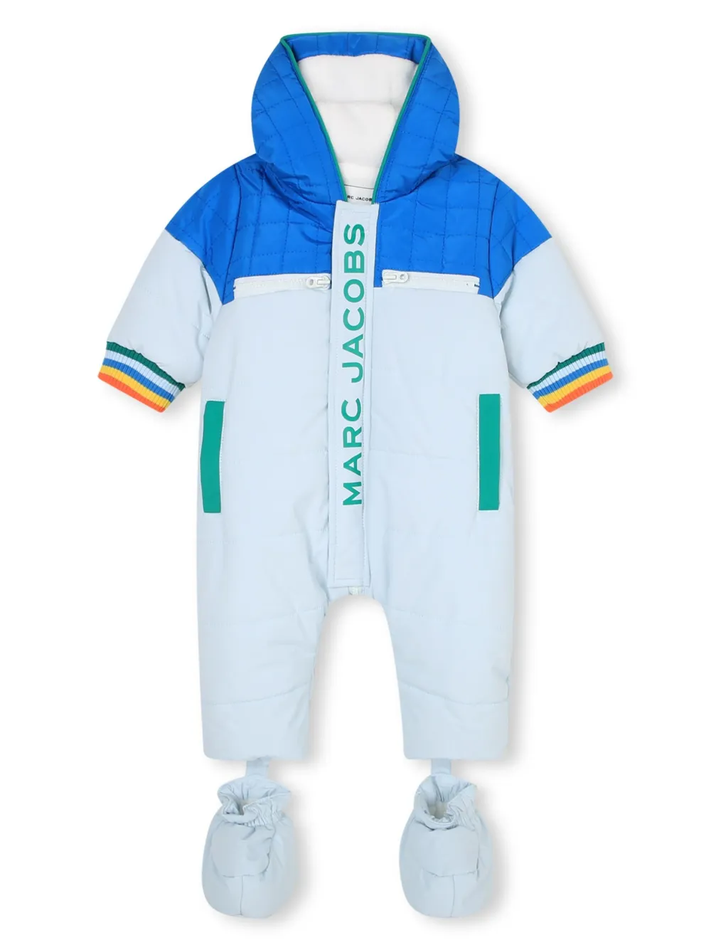 

Спортивный костюм на молнии с логотипом Marc Jacobs Kids, синий